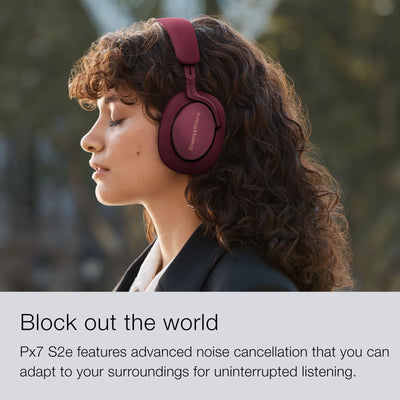 Bowers & Wilkins PX7 S2e Over-Ear-Kopfhörer mit Geräuschunterdrückung, kabellos, Qualcomm aptX™ Adaptive & Schnellladung, 30 Stunden Wiedergabe, sechs integriertes Mikrofon, Wolkengrau