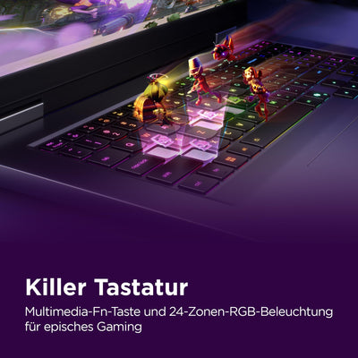 Lenovo LOQ Gaming AI Laptop | 17.3" Full HD 165Hz Display | NVIDIA GeForce RTX 5070 | Intel Core i7-14700HX | 16GB RAM | 1TB SSD | Win11 | QWERTZ | 24-Zonen-RGB-Tastatur | Grau | 3 Monate GamePass