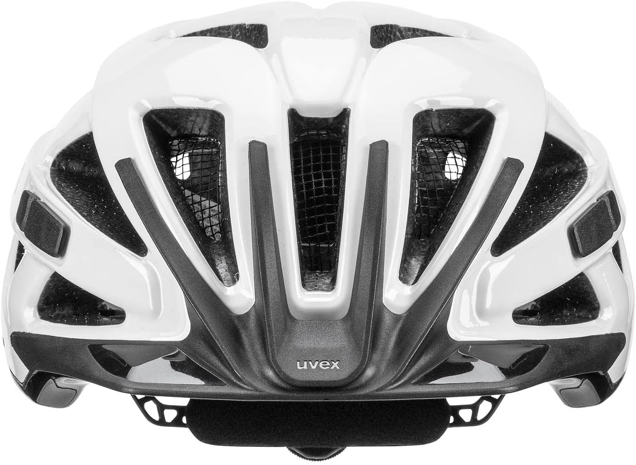 uvex active - sicherer Allround-Helm für Damen und Herren - individuelle Größenanpassung - erweiterbar mit LED-Licht - white black - 56-60 cm