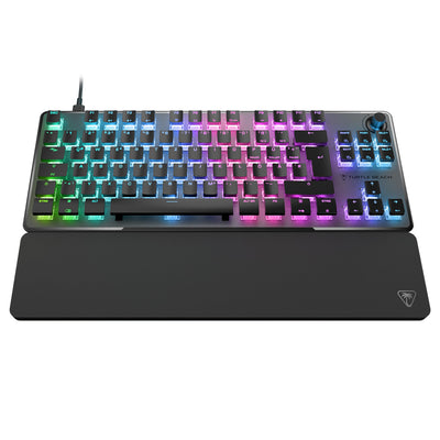 Turtle Beach Vulcan II TKL Pro - Magnetisch-mechanische RGB-Gaming-Tastatur, Analoge Halleffekt-Schalter, Medientasten, Handballenauflage, Aluminium-Abdeckplatte