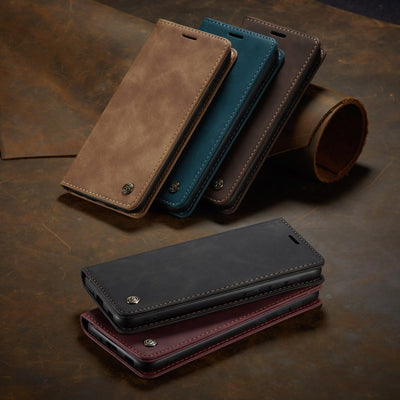 KZB Handyhülle für Samsung Galaxy A55 5G Hülle Premium Lederhülle Klappbar Flip Case Tasche Magnet Kartenfach Standfunktion Klapphülle Schutzhülle für Samsung Galaxy A55 - Blaugrün