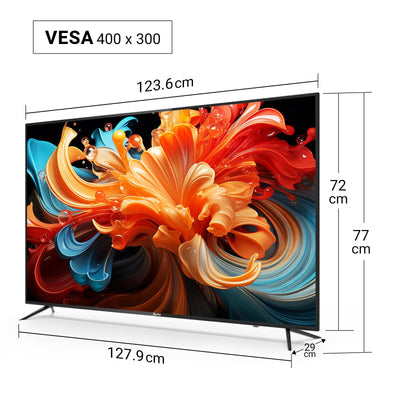 TuTu Smart TV 55 Zoll Fernseher 4K UHD HDR HLG Android TV APP Store Triple Tuner WiFi Bluetooth HDMI USB (2024)