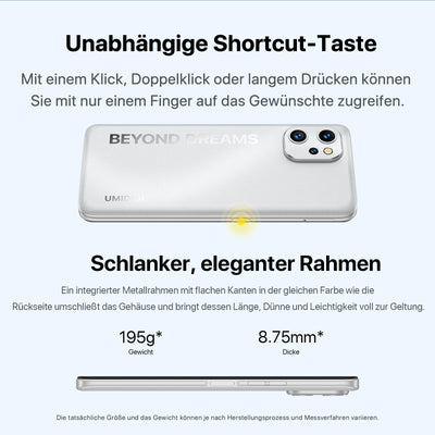 UMIDIGI F3S Android Smartphone Ohne Vertrag,6GB + 128GB Handy ohne vertrag, 6.7 Inch Phone, 48MP Triple Camera, 5150mAh Battery Android 11 Intelligent Mobile Phone Fingerprint/Octa Core/4G LTE/OTG