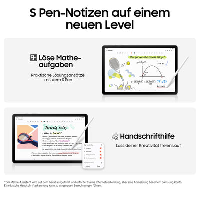 Samsung Galaxy Tab S10 Lite AI Tablet, Android Tablet, 6 GB RAM, 128 GB Speicher, 27,7 cm/10,9" Display mit 90 Hz, Inkl. S Pen, Wi-Fi, Silver, 3 Jahre Herstellergarantie [Exklusiv auf Amazon]