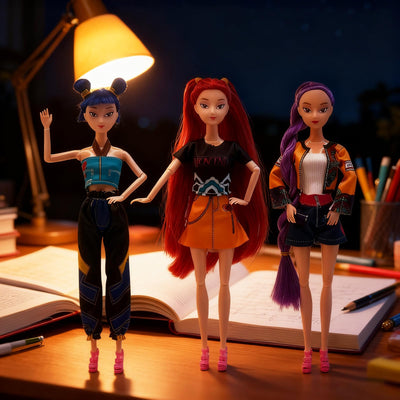 3 Stück pop Demo Hunters Rumi Mira Zoey Figuren Huntrix K-pop Hunter Merch Puppen für Fans