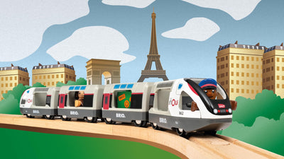 BRIO World – 36087 Trains of The World TGV Hochgeschwindigkeitszug | Spielzeuglok für Kinder ab 3 Jahren
