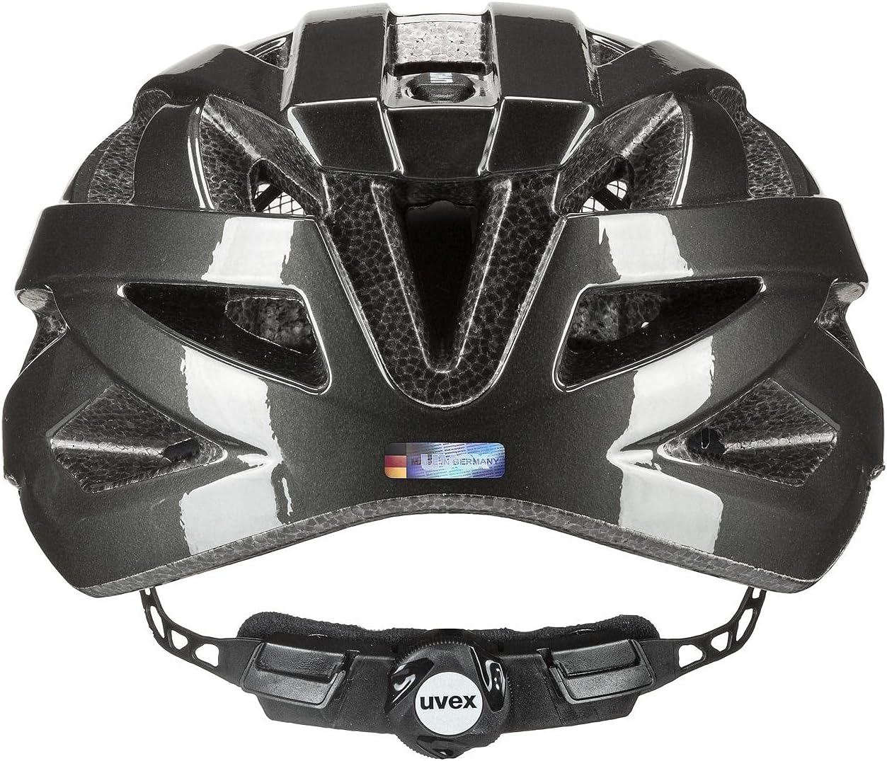 uvex air Wing - Leichter Allround-Helm für Damen und Herren - individuelle Größenanpassung - erweiterbar mit LED-Licht - Schwarz-grau -56-60 cm