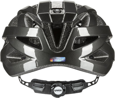 uvex air Wing - Leichter Allround-Helm für Damen und Herren - individuelle Größenanpassung - erweiterbar mit LED-Licht - Schwarz-grau -56-60 cm