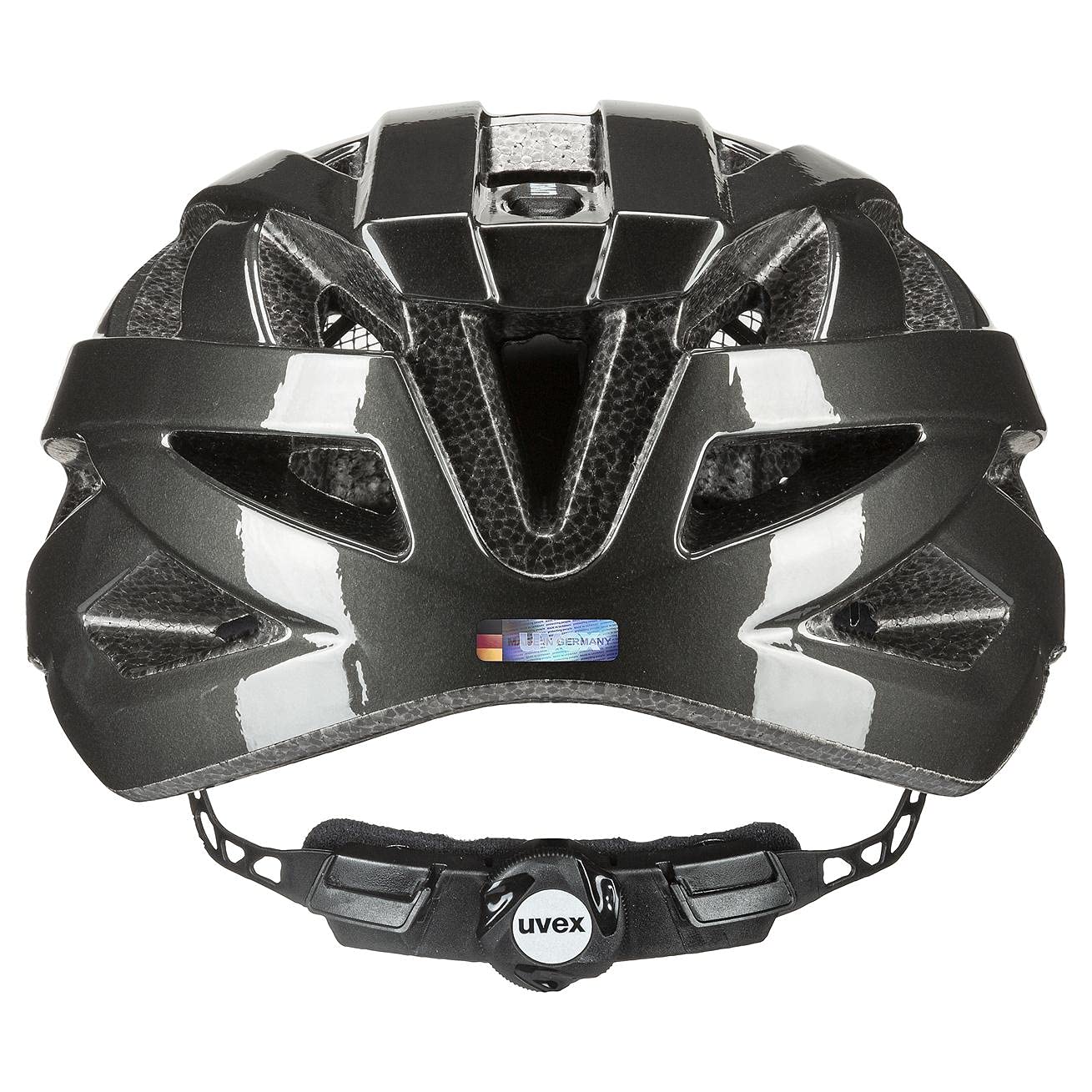 uvex air Wing - Leichter Allround-Helm für Damen und Herren - individuelle Größenanpassung - erweiterbar mit LED-Licht - Schwarz-grau -56-60 cm