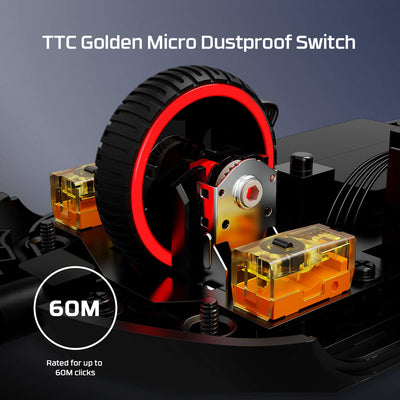 HyperX Pulsefire Haste Gaming-Maus – Ultraleicht, 59g, Wabenschale, Hex-Design, HyperFlex-Kabel, bis zu 16.000 DPI, 6 programmierbare Tasten