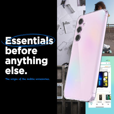 Spigen Ultra Hybrid Hülle Kompatibel mit Samsung Galaxy A55 5G -Crystal Clear