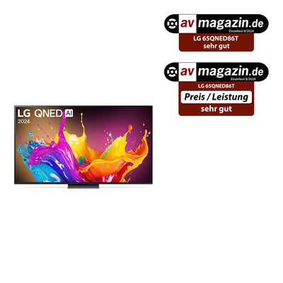 LG 65QNED86T6A TV 65" (165 cm) QNED Fernseher (α8 4K AI-Prozessor, webOS 24, HDR10, bis zu 120Hz) [Modelljahr 2024]