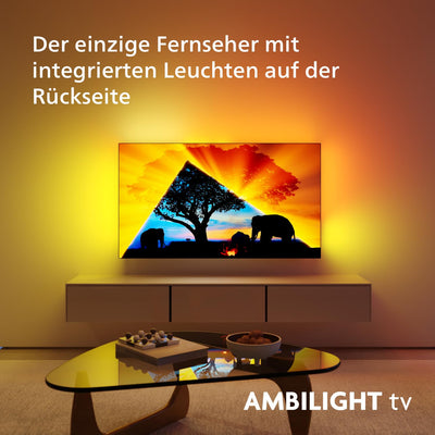 Philips Ambilight 65OLED759 4K OLED Smart TV - 65-Zoll Display mit P5 AI Perfect Picture Ultra HD, Titan OS, Dolby Vision und Dolby Atmos, Funktioniert mit Alexa und Google Sprachassistent