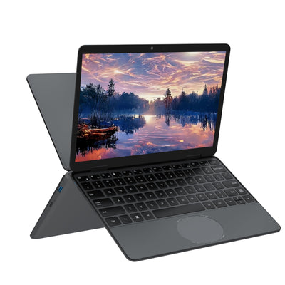 Amita 11" 2-in-1 Touchscreen Rosa Laptop, N100 Quad-Core Prozessor, 16GB RAM 512GB SSD, Gesichtserkennung, FHD IPS, 360° Klappbar (Grau, 16GB RAM | 512GB SSD)