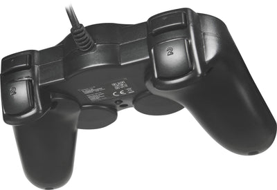 Speedlink THUNDERSTRIKE PC Gamepad - Gaming Controller PC mit USB Kabel, Schnell- und Auto-Feuer-Funktion, robuste Bauweise, DirectInput analog/digital, 1,7m Kabellänge, schwarz