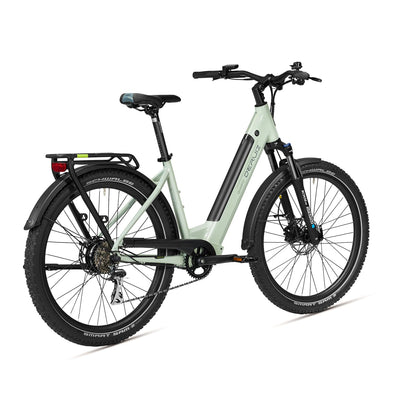 DERUIZ Quartz SUV E-Bike 27,5 Zoll E-Mountainbike mit 644Wh Akku, 250W 55Nm Motor, Hydraulische Bremsen, 8-Gang-Kettenschaltung, RH 46 cm Offroad & City Elektrofahrrad für Damen und Herren, Max 150km