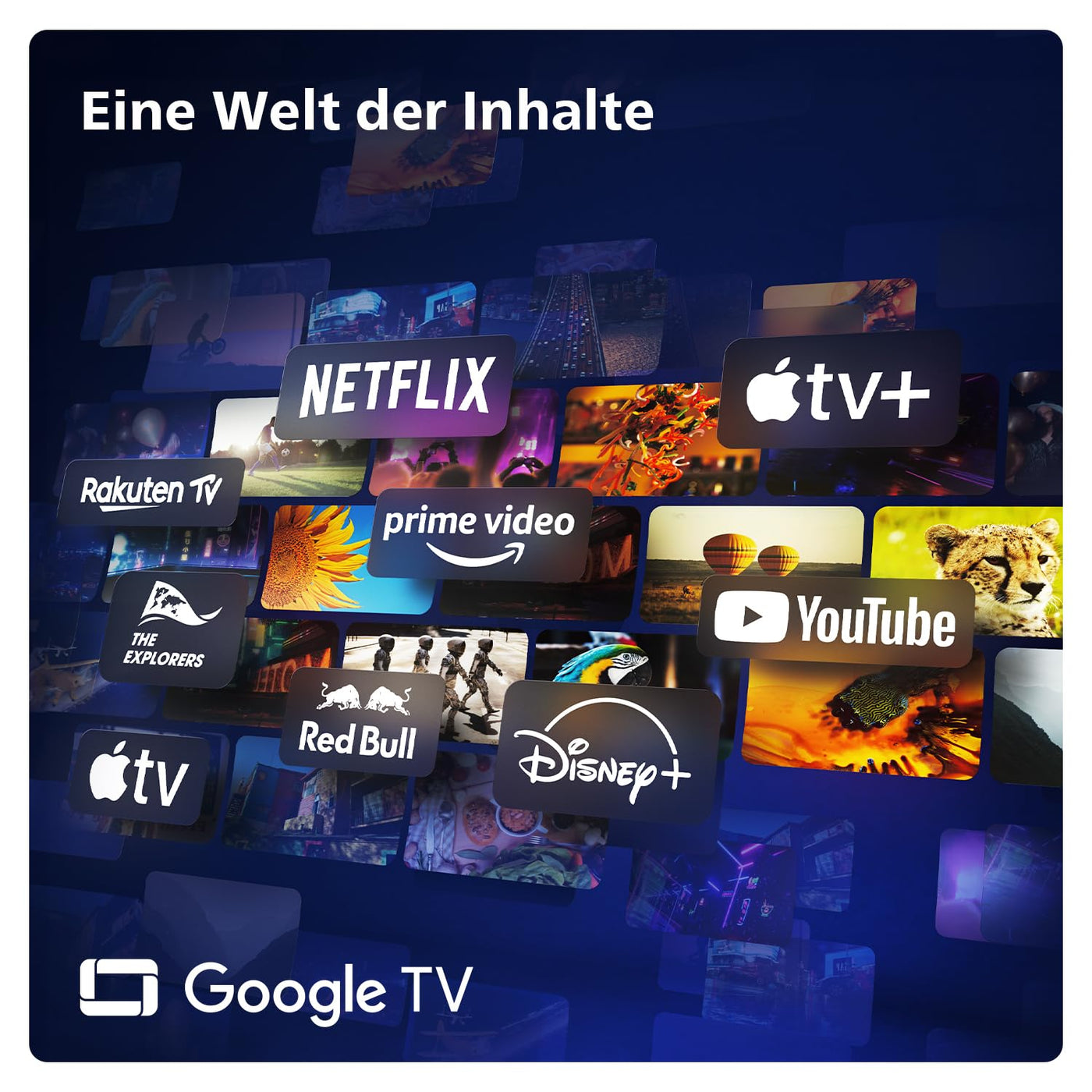 Philips Ambilight 65OLED809 4K OLED Smart TV - 65-Zoll Display mit P5 AI Perfect Picture, Ultra HD Google TV, Dolby Vision und Dolby Atmos Sound - Funktioniert mit Alexa und Google Sprachassistent