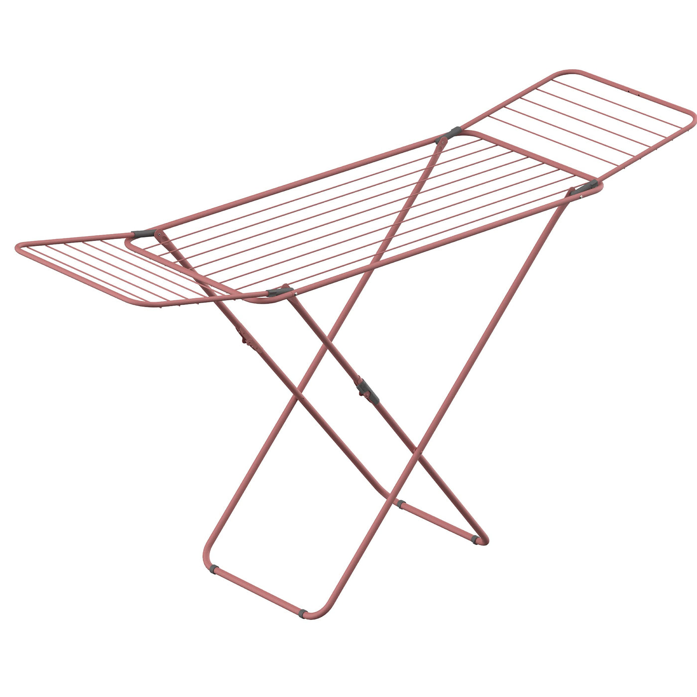 Rörets Wäscheständer Sussi Rosé – verriegelbare Flügel – Sicherheitssperre – 52x176x96cm – 18 m Trockenfläche - Design und Qualität von Schwedens stärkster Trockenständermarke