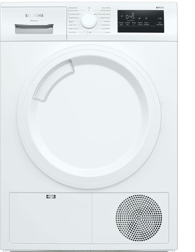 Siemens WT43HV03 Wärmepumpentrockner für 7 kg Wäsche, iQ300, 212 kWh pro Jahr, autoDry, Outdoor-Programm, Weiß