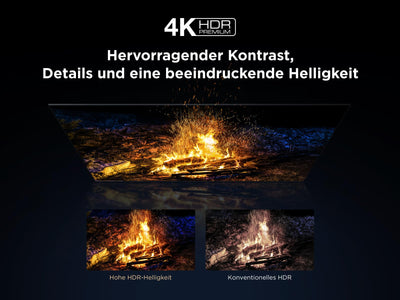 TCL 75Q6C 75 Zoll QD-Mini LED Fernseher, 4K HDR Premium 1000nits, Smart TV mit Google TV (Dolby Vision IQ & Atmos, Onkyo 2.1 Soundsystem, 144Hz Motion Clarity Pro, Game Master)