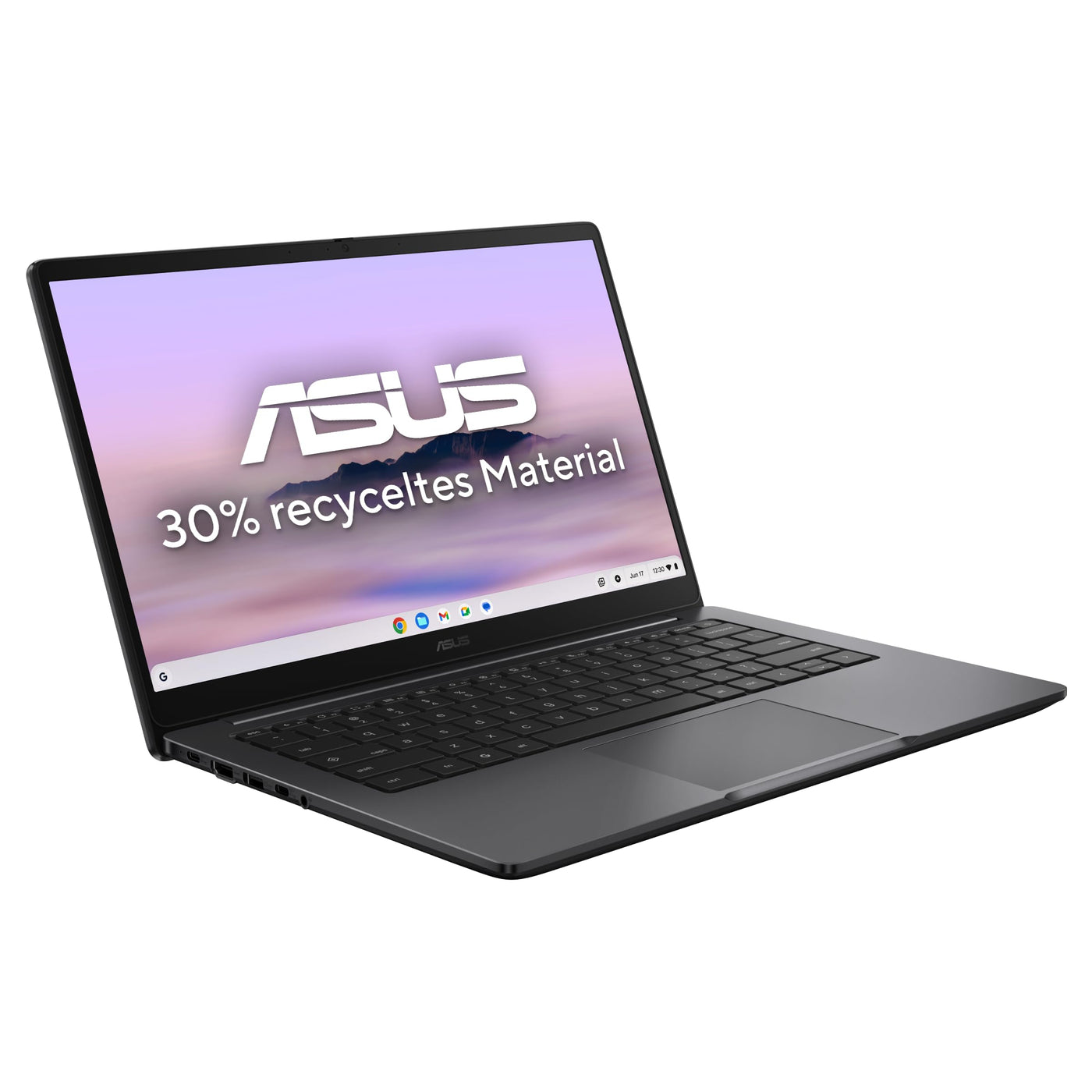 ASUS Chromebook Plus CX14 CX1405CTA Laptop | 14" FHD 16:9 IPS Display | Intel Core 3-N355 | 8GB RAM | 128GB eMMC | Intel UHD | ChromeOS | QWERTZ | Rock Grey