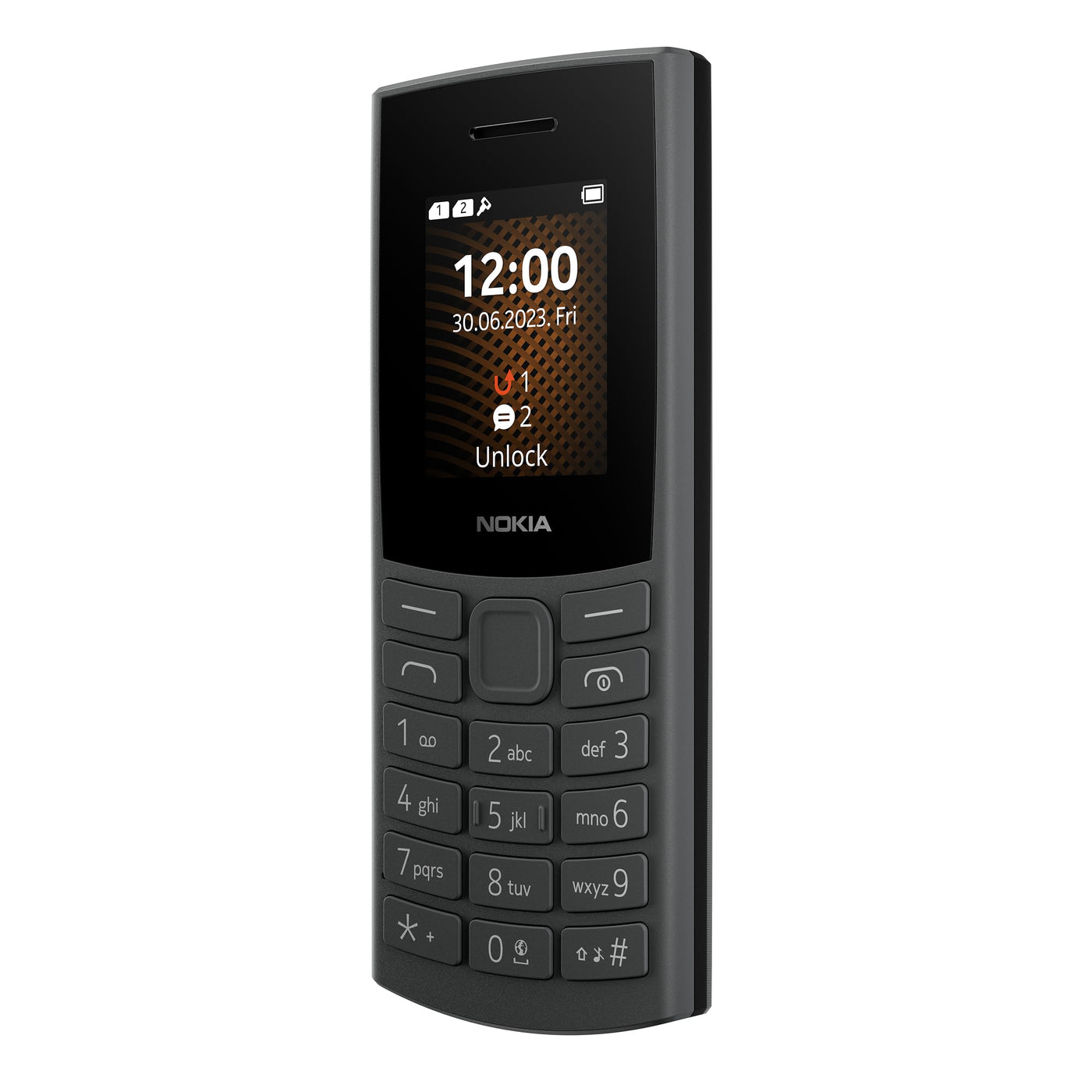 Nokia 105 4G Edition 2023 (Dual-SIM, 1,8" Display, 1450 mAh Akku, 48MB RAM / 128MB ROM, Speicher erweiterbar, 3.5mm Kopfhöreranschluss, FM Radio) Charcoal