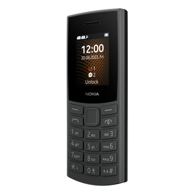 Nokia 105 4G Edition 2023 (Dual-SIM, 1,8" Display, 1450 mAh Akku, 48MB RAM / 128MB ROM, Speicher erweiterbar, 3.5mm Kopfhöreranschluss, FM Radio) Charcoal