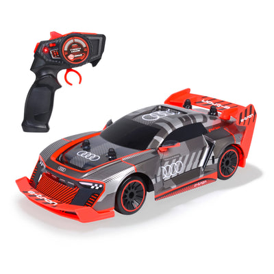Dickie Toys - RC Audi S1 E-Tron Quattro Drift Car (30 cm) - RC Auto mit 2-Kanal FS Fernsteuerung (2,4 GHz) & Allradantrieb - ferngesteuertes Auto für Kinder ab 6 Jahre, bis 12 km/h
