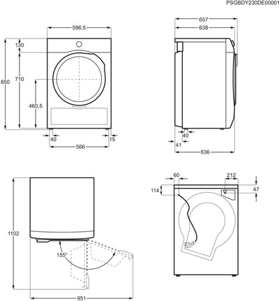AEG WiFi Wärmepumpentrockner - Serie 9000 AbsoluteCare Plus-Daunentrocknung - 3D Scan-Restfeuchteermittlung - Sprachsteuerung - Energiesparend - Trommelbeleuchtung - 8 kg - A+++ - TR9W75780
