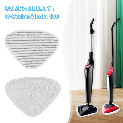 10 Pack für Vileda Dampfreiniger Steam Ersatzbezüge Mikrofasern Set, für Vileda Steam Plus Bodenwischer Dampfreiniger Wiederverwendbar, für Alle Flecken Entfernen Boden