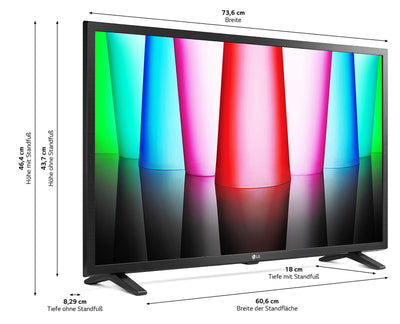 LG 32LQ63006LA TV 80 cm (32 Zoll) Full HD Fernseher (Google Assistant, 60 Hz, Smart TV) [Modelljahr 2022], schwarz