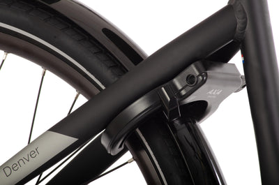 Rucanor Denver E-Bike 28″ (48 cm) – Riemenantrieb, Hydraulische Scheibenbremsen, 550 Wh Akku, matt schwarz – Damen