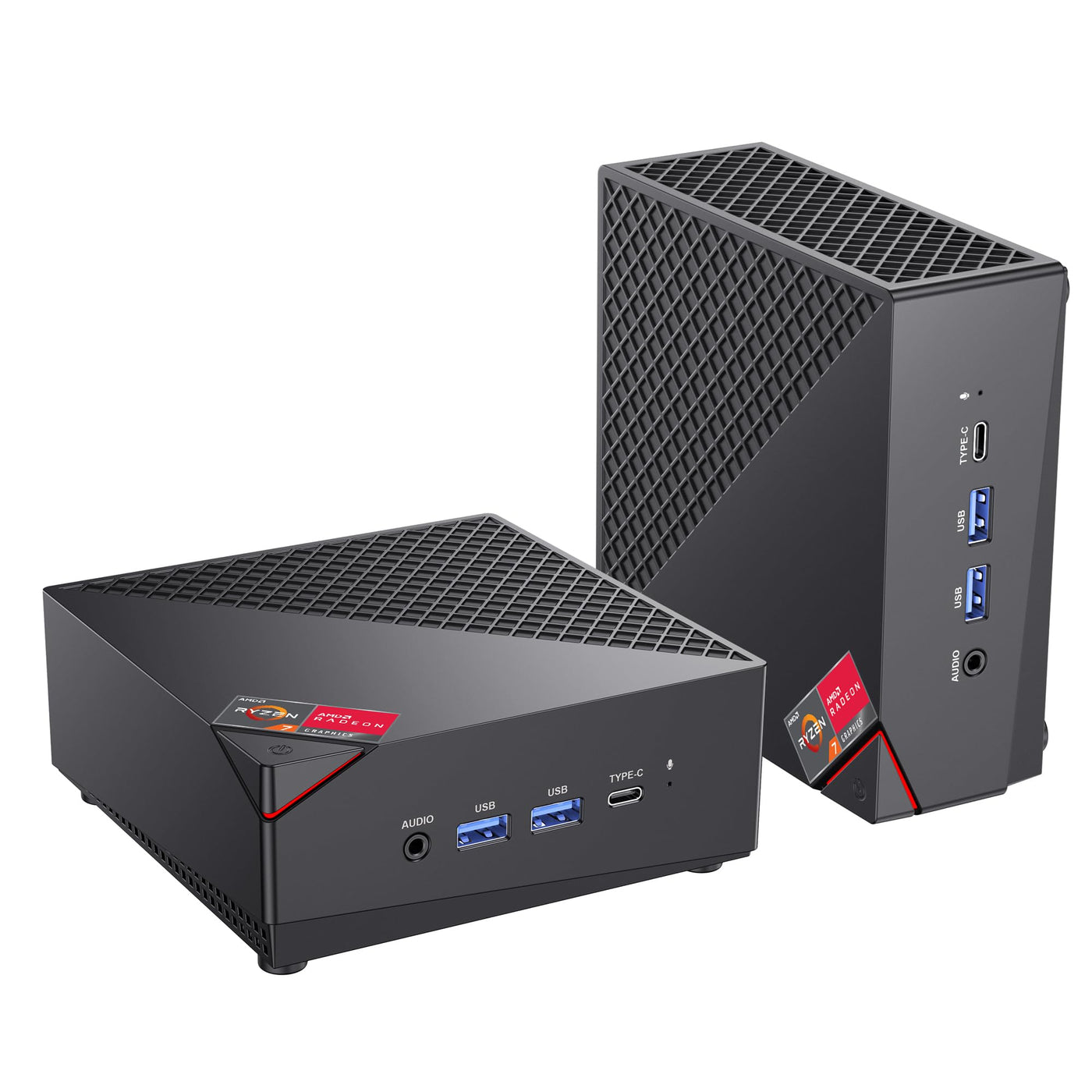 ACEMAGICIAN AM06 Pro Mini PC, AMD Ryzen 7 5825U (8C/16T, up to 4.5Ghz),32GB DDR4 512GB M.2 SSD Mini Desktop PC mit 4K Triple Display | Dual Ethernet | WiFi 6 | BT 5.2 | Type-C