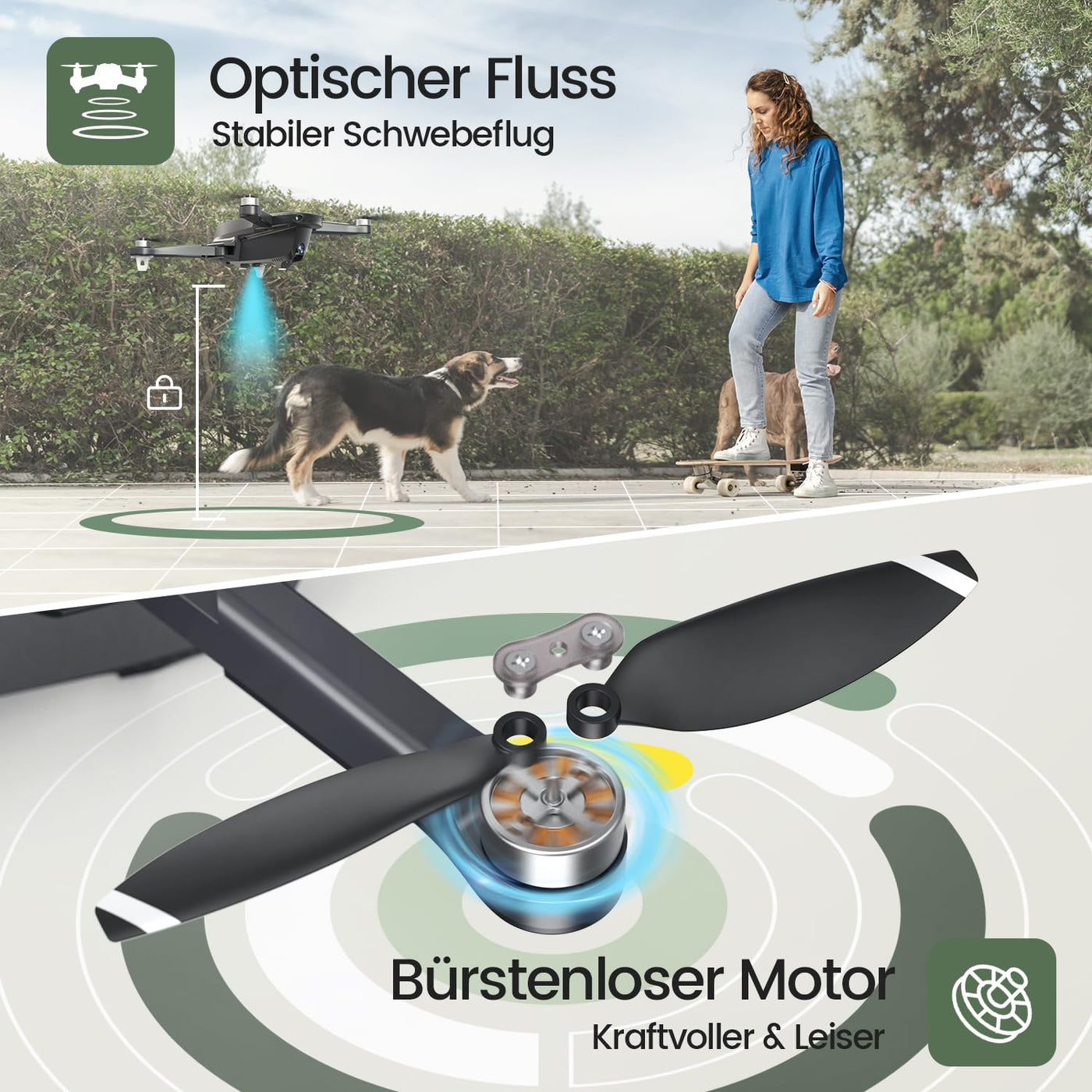 Holy Stone HS175D Faltbar GPS Drohne mit 4K Kamera für Erwachsene, RC Quadrocopter mit 46 Min. Lange Flugzeit, Follow-Me, Bürstenlos Motor,Tap-Fly,Point of Interest Höhenhaltung Drohnen für Anfänger