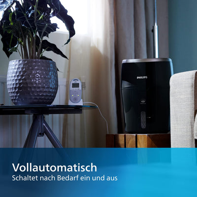 Philips Series 2000 Luftbefeuchter – für Räume bis 40 m², mit NanoCloud-Technologie, 3 Geschwindigkeitsstufen, Sleep-Modus, 2-Liter-Tank (HU4814/10)