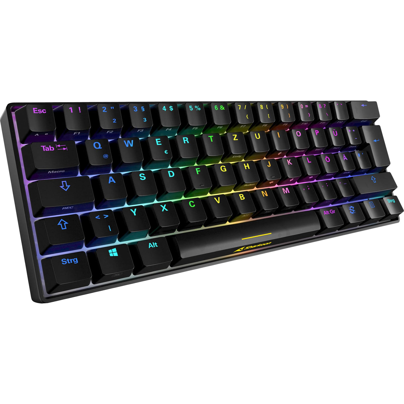 Sharkoon, usb, Skiller SGK50 S4 bk Kailh Brown, Gaming-Tastatur, schwarz