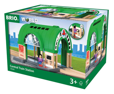 BRIO 33649 Großer Hauptbahnhof mit Ticketautomat
