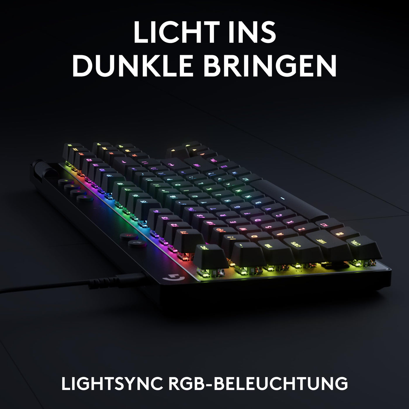 Logitech G PRO X TKL Rapid Tenkeyless kabelgebundene Gaming Tastatur mit magnetischen Analogschaltern, Rapid Trigger-Modus, einstellbarem Auslöser und anpassbarer RGB-Beleuchtung, QWERTZ DE - Schwarz