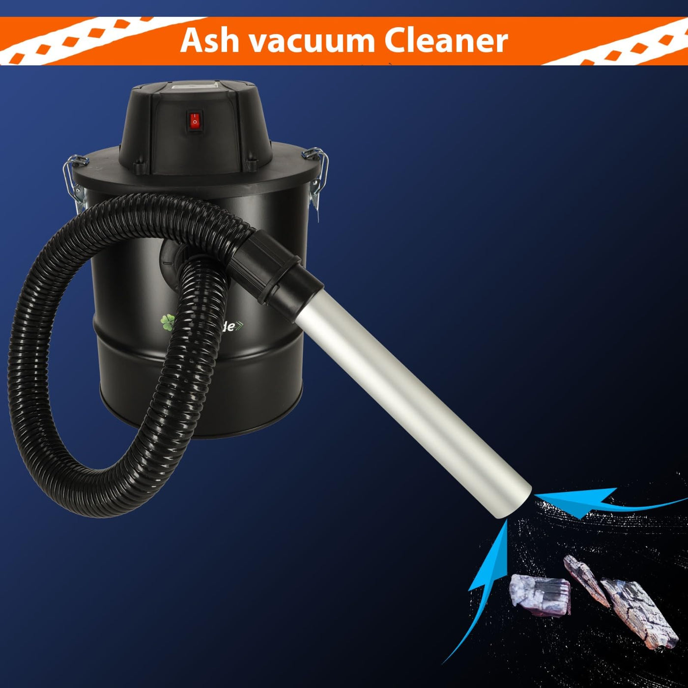 Aschesauger 1200W Kaminsauger 18L DUAL Filter System