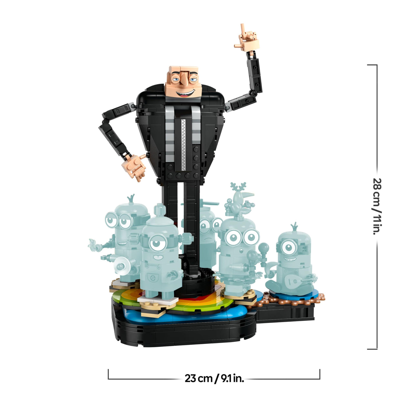 LEGO Ich – Einfach unverbesserlich 4 Gru und die Minions Steinen, tanzende Spielzeug-Filmfiguren zum Bauen, Spielen und Ausstellen, Geschenk für Jungen und Mädchen 75582