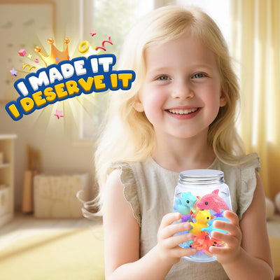 Magic Water Elf, Magisches Wasser Gel Spielzeug mit 10 Magischem Gel und 8 Formen, Bastelset Kinder Basteln Mädchen 4-6 Jahre, Kreatives Wasserperlen Wasserspielzeug Geschenk Mädchen Jungen 7-10 Jahre