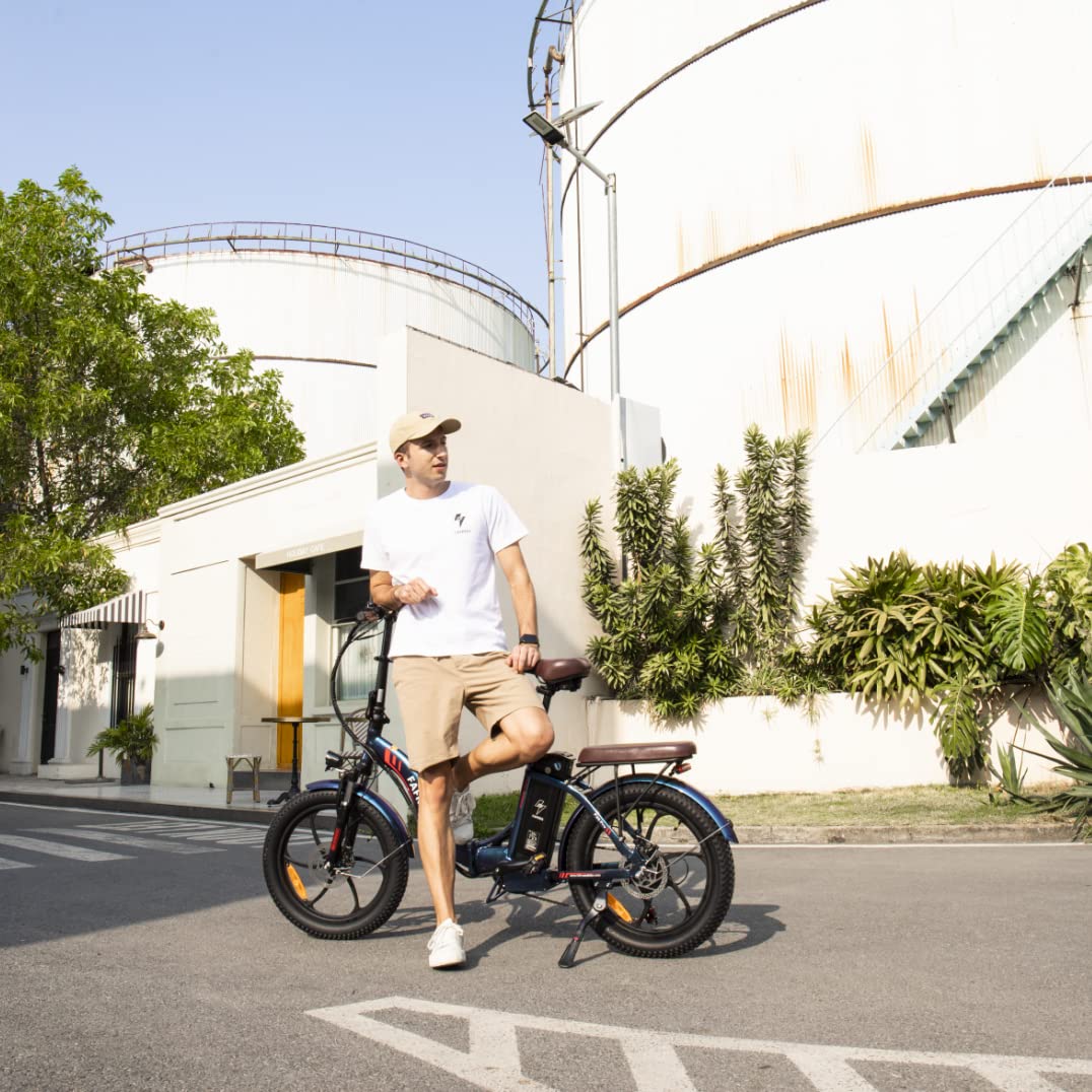 Fafrees F20 Pro E Bike Klappbar 20 Zoll, Ebike Klapprad Elektrofahrrad 36V 18AH Akku, Trekking Reichweite bis zu 70-150km, 250W Fatbike, 25km/h City E Bike Herren Damen