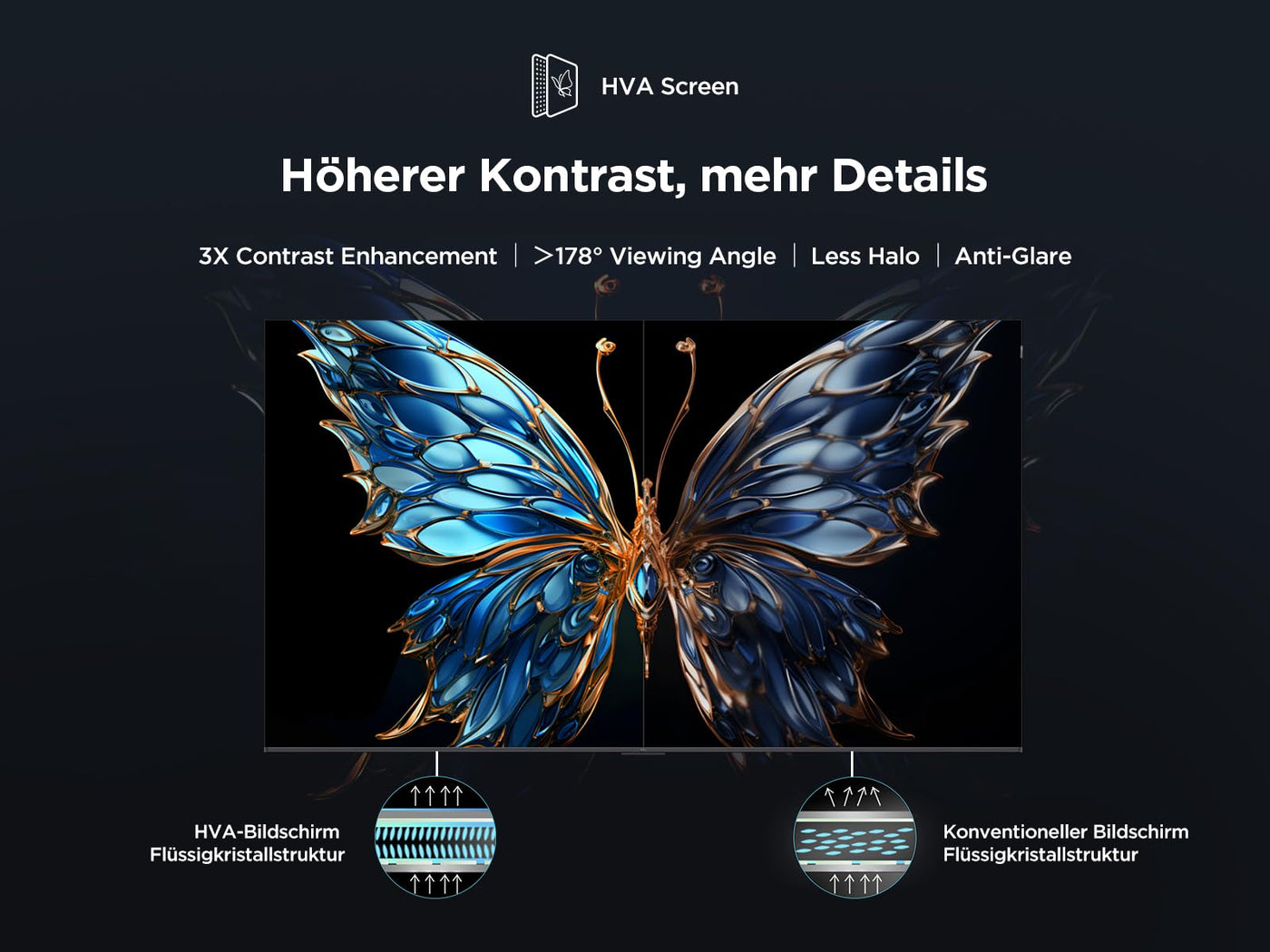 TCL 43V6C 43 Zoll Direct LED TV, 4K HDR Fernseher, Smart TV mithilfe von Google TV (Dolby Audio, Motion Clarity, Kompatibel mit Google Assistant & Alexa)