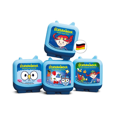 Tonies Clever Tonie 4er Set: Lichterkinder – Lernen mit LIKI und LUMI für die Toniebox, Kinder Hörspiel mit Musik, ab 5 Jahren, Spielzeit ca. 160 Minuten