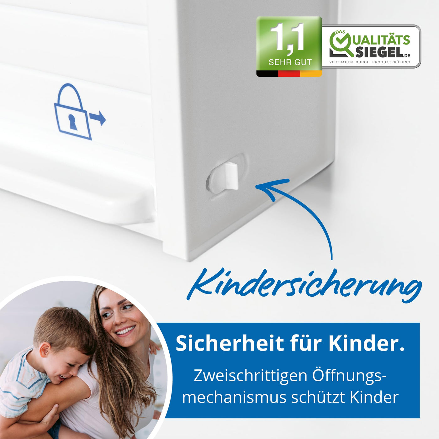 Weinberger Medizinschrank I Apotheker- und Medikamenten-Schrank I Tabletten-Aufbewahrung I Hausapotheke I Arznei- & Erste-Hilfe-Schrank I Kindersicherung I Jalousie I viele Fächer I Weiß