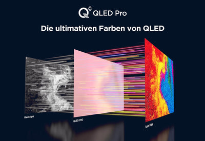 TCL 65T7B 65-Zoll QLED Pro Fernseher, 4K Ultra HD, HDR Pro, Smart TV Unterstützt von Google TV (Dolby & Atmos, Motion Clarity, Freihändige Sprachsteuerung, Kompatibel mit Google Assistant & Alexa)