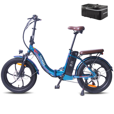 Fafrees F20 PRO Fatbike Damen E-Bike Klapprad 20 Zoll [ Offiziell ] 36V 18AH Akku,Klappbar Herren E Bike 250W, Elektrofahrrad 25km/h, Citybike Pedelec Mountainbike StVO. Bremslicht