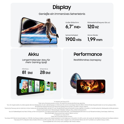 Samsung Galaxy S24 FE AI Smartphone ohne Vertrag, AI Handy mit Android, 8 GB RAM, 256 GB Speicher, 50-MP-Kamera, Lange Akkulaufzeit, Yellow, 36 Monate Herstellergarantie [Exklusiv bei Amazon]