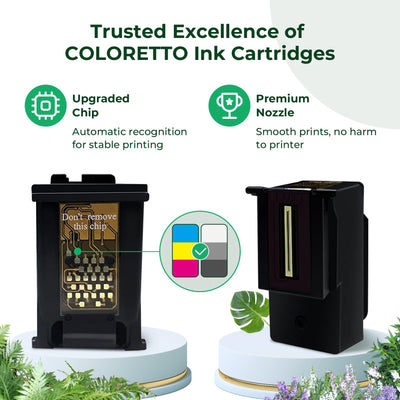 COLORETTO 540 XL 541 XL Druckerpatrone für Canon PG 540XL CL 541XL für Pixma TS5150 MG3150 MG3500 MG3600 MG3650 MX475 MX375 MX535 Wiederaufbereitet Patrone (1 Schwarz 1 Farbe)