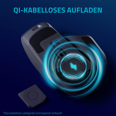 Rapoo VT0PRO kabellose 2,4 GHz High-Performance Gaming-Maus mit 26000 DPI optischem Sensor, 50 G Beschleunigung, 650 IPS, bis zu 160h Akkulaufzeit, PC/Mac - Schwarz
